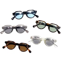 【6colors】クラウンパントサングラス/UV99%cut/Ladies'・Men's  <No.2966>PU leather case
