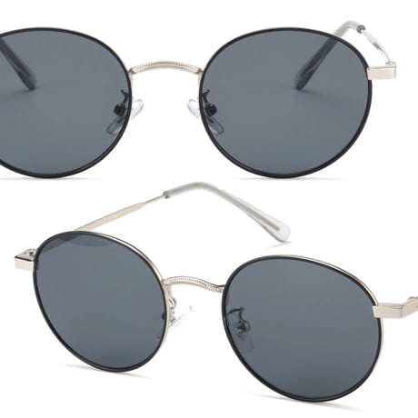 【5colors】七宝メタルカラーフレームボストンサングラス/UV99%cut/Ladies'・Men's  <No.3562>PU leather case