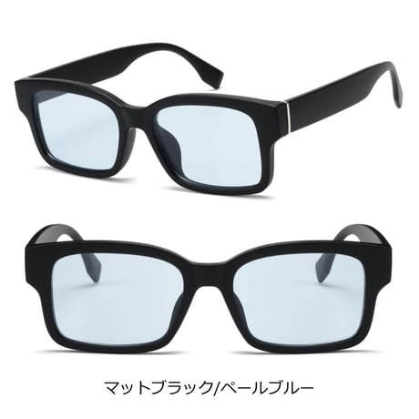 【5colors】スリムスクエアサングラス/UV99%cut/Ladies'・Men's  <No.2969>PU leather case
