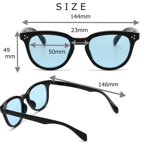 【5colors】ウェリントンサングラス/UV99%cut/Ladies'・Men's <No.2923>