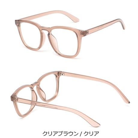 【3colors】スクエアフレームグラス/UV99%cut/Ladies'・Men's <No.2958>PU leather case