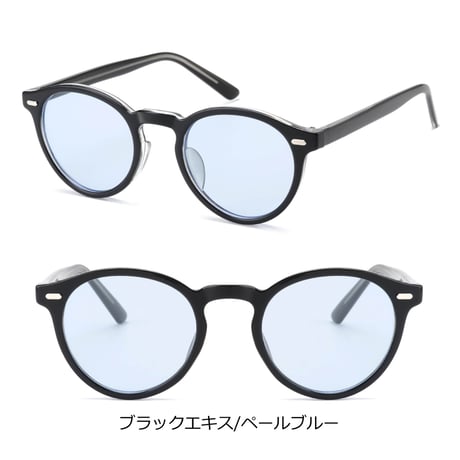 【8colors】ボストンフレームサングラス/UV99%cut/Ladies'・Men's  <No.2972>PU leather case