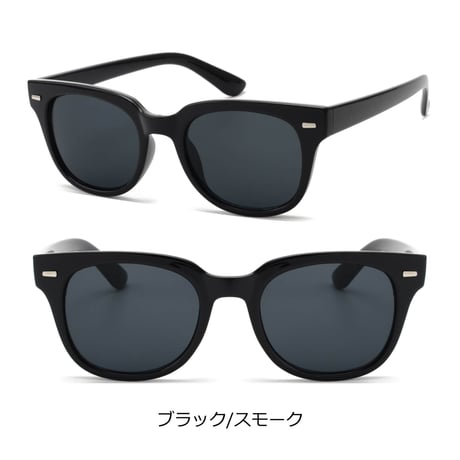 【3colors】ウェリントンスモークサングラス/UV99%cut/Ladies'・Men's <No.2853>