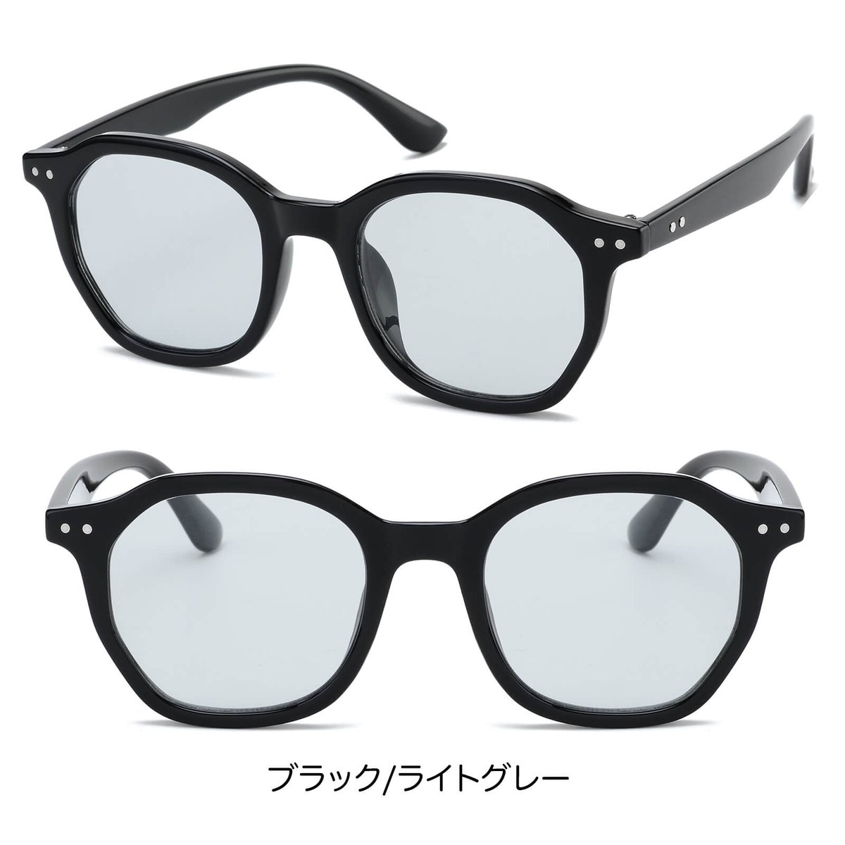 4colors】オクタゴンフレームサングラス/UV99%cut/Ladies'・Men's