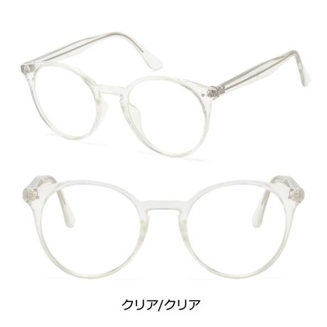 【5colors】ボストンクリアフレーム サングラス/UV99%cut/Ladies'・Men's<No.2942>PU leather case