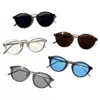 【5colors】ボストンコンビサングラス/UV99%cut/Ladies'・Men's <No.2898>PU leather case