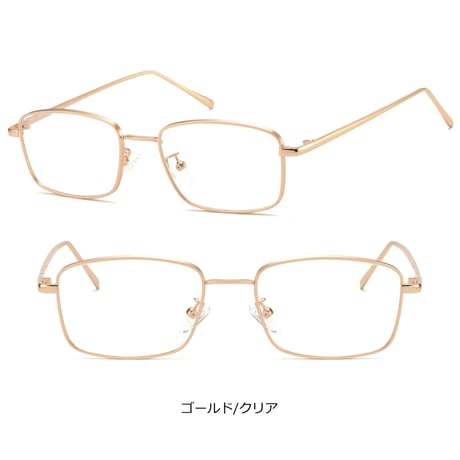 【4colors】スクエアメタルサングラス・グラス/UV99%cut/Ladies'・Men’s<No.3571>