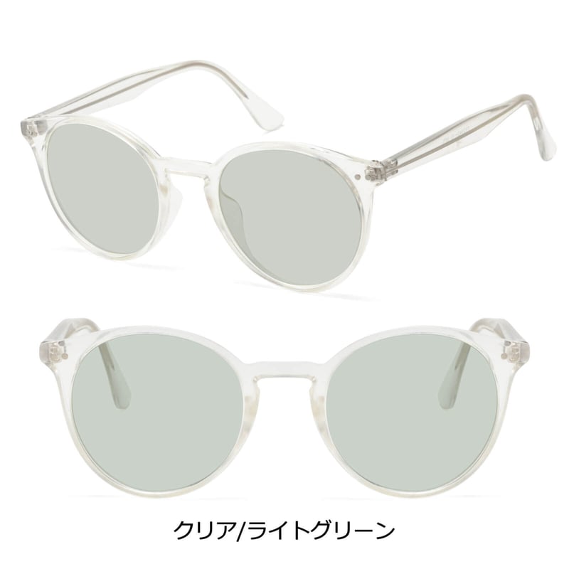 5colors】ボストンクリアフレーム サングラス/UV99%cut/Ladies 5colors】ボストンクリアフレーム サングラス/UV99%cut/Ladies