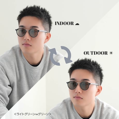 調光・偏光レンズ【4colors】クラウンパントサングラス/UV99%cut/Ladies'・Men's<No.2953PH>PU leather case