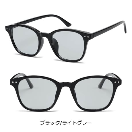 【7colors】ウェリントンフラットサングラス/UV99%cut/Ladies'・Men's  <No.2965>PU leather case