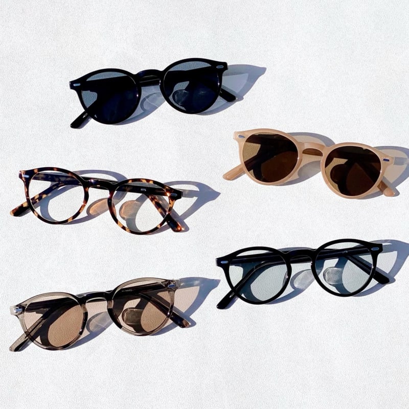 8colors】ボストンフレームサングラス/UV99%cut/Ladies'・Men's