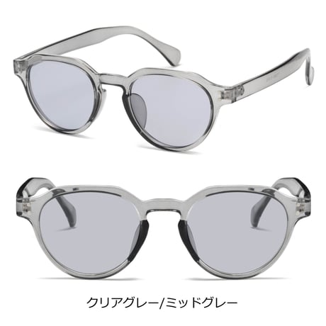 【6colors】クラウンパントサングラス/UV99%cut/Ladies'・Men's  <No.2966>PU leather case