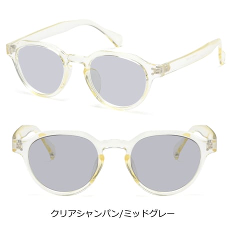 【6colors】クラウンパントサングラス/UV99%cut/Ladies'・Men's  <No.2966>PU leather case