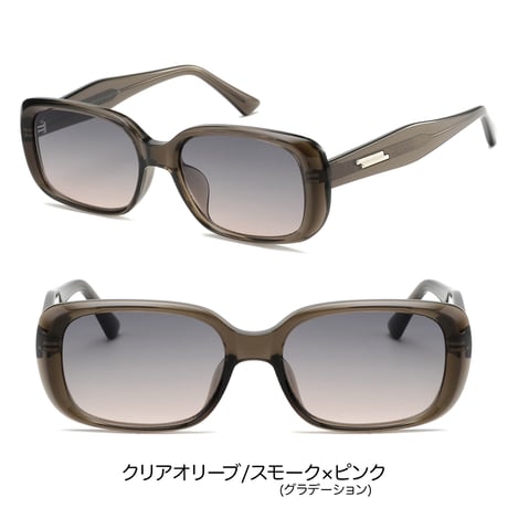 【3colors】<High Grade Series>アセテートフレーム ワイドスクエアサングラス<No.8506>PU leather case