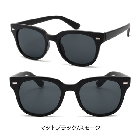 【3colors】ウェリントンスモークサングラス/UV99%cut/Ladies'・Men's <No.2853>