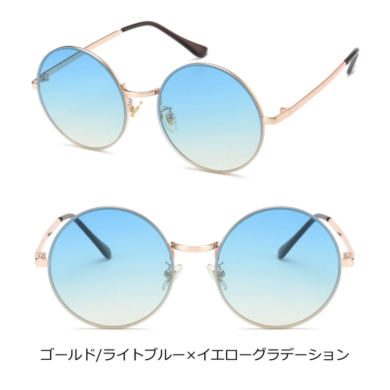3colors】ビッグラウンドグラデーションサングラス/UV99%cut 3colors】ビッグラウンドグラデーションサングラス/UV99%cut