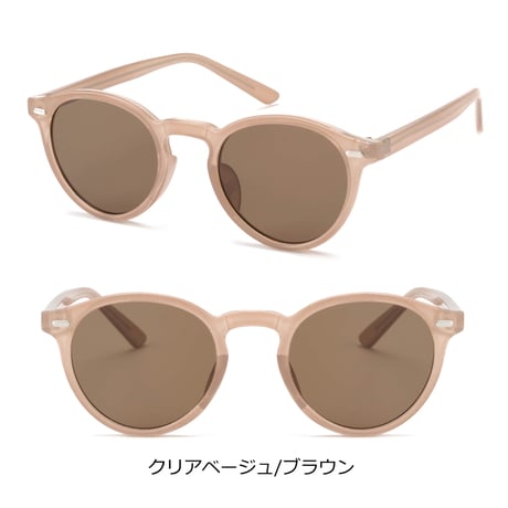 【8colors】ボストンフレームサングラス/UV99%cut/Ladies'・Men's  <No.2972>PU leather case
