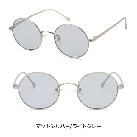 【7colors】メタルラウンドフレームカラーサングラス・メガネ/UV99%cut/Ladies'・Men's  <No.3566>PU leather case