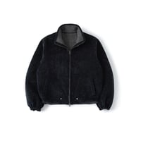 saby / AW2025 /  REVERSIBLE STAND NECK BLOUSON - Double Face Fab . Wool & Crush Velour -