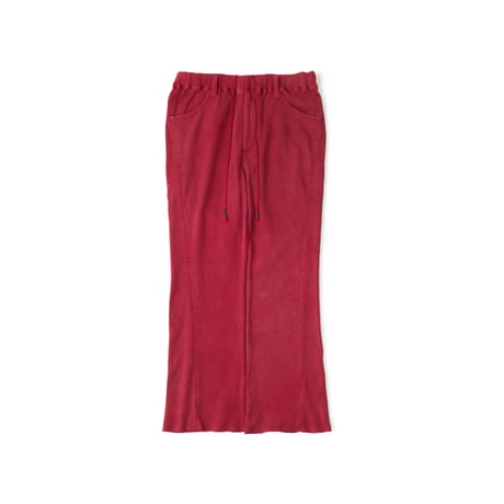 <LAST1> saby / SS2026 / WAFFLE FLARE PANTS- Pigment Stone Wash -
