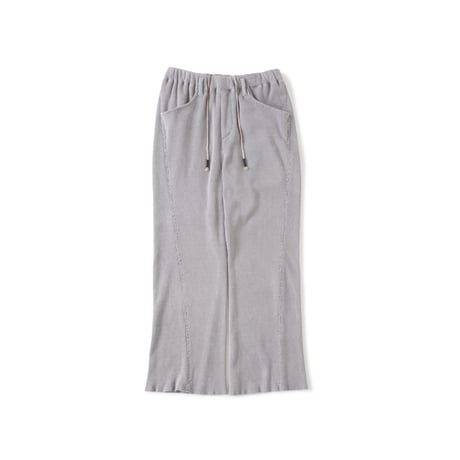 <LAST1> saby / SS2026 / WAFFLE FLARE PANTS- Pigment Stone Wash -