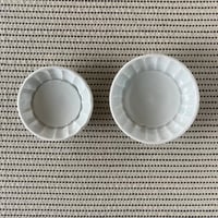 五十嵐元次　白磁　菊皿