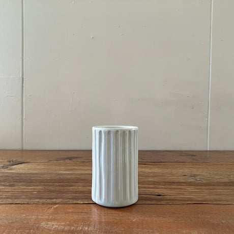五十嵐元次　白磁　道具立て/筆筒