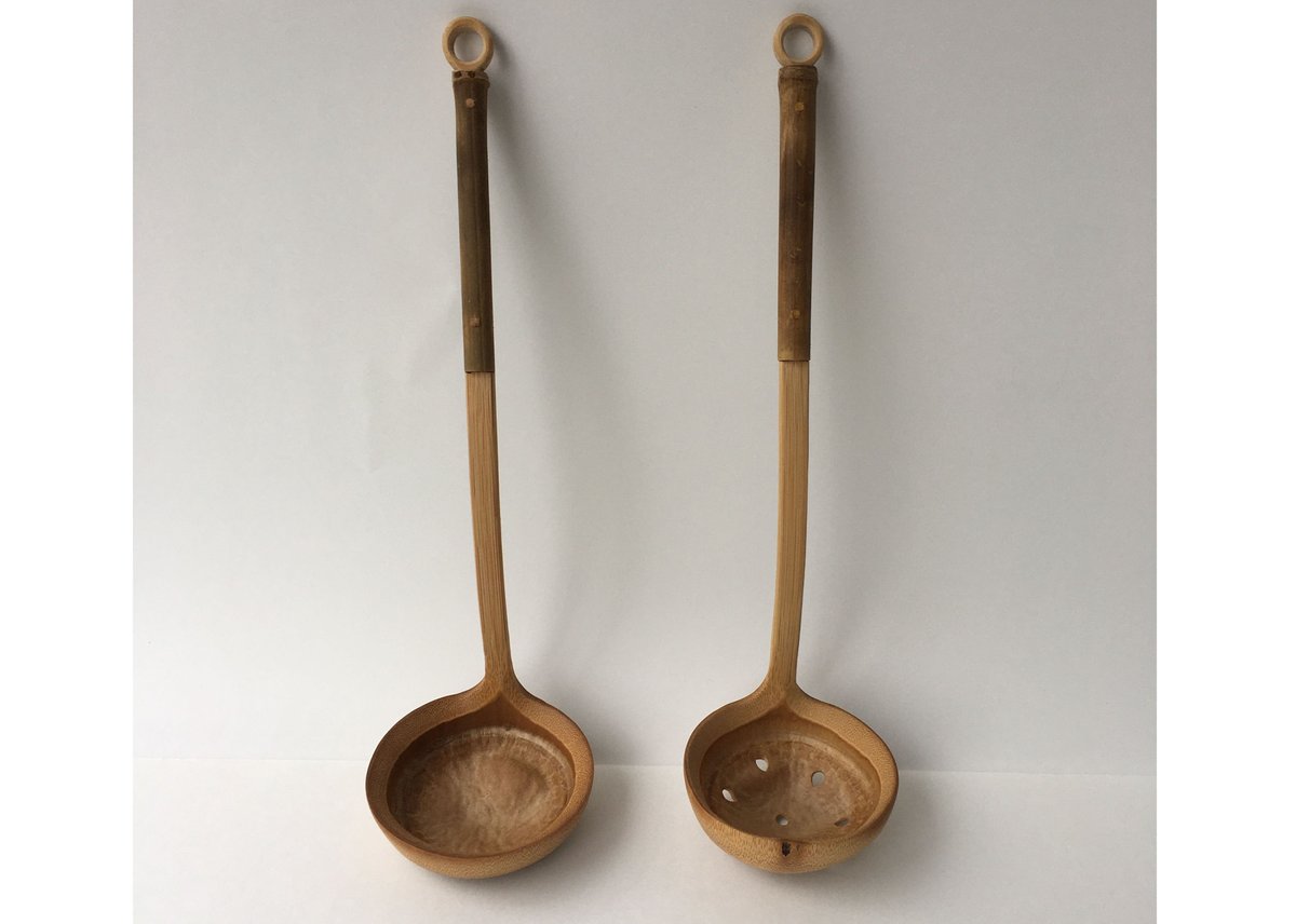 下本一歩 スス竹のお玉(大)・穴あきお玉(大) | 黄色い鳥器店