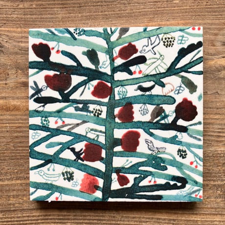 Laura Carlin tile  "Flora "