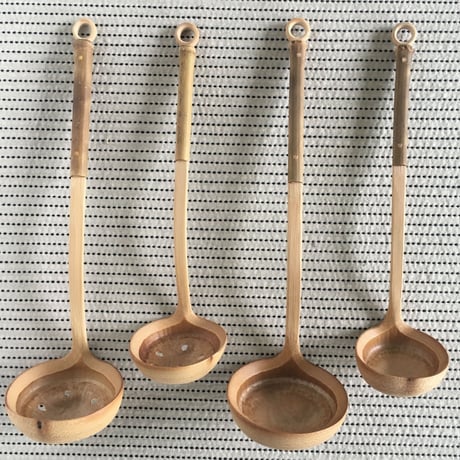 下本一歩　スス竹のお玉(大)・穴あきお玉(大)