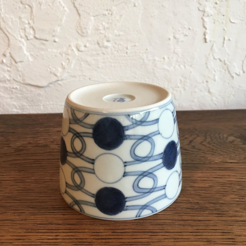 李荘窯 そば猪口 玉つなぎ | 黄色い鳥器店