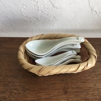 五十嵐元次　白磁　レンゲ(大)