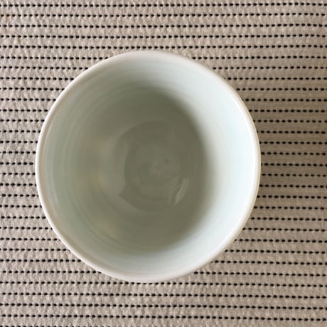 五十嵐元次　白磁　面取りめし碗