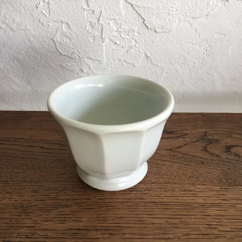 五十嵐元次 白磁 面取湯呑み | 黄色い鳥器店