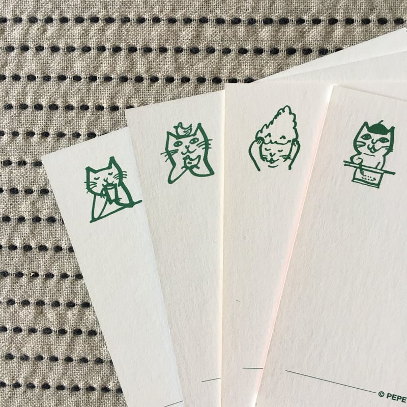 PEPE SHIMADA ポストカードセットD | 黄色い鳥器店