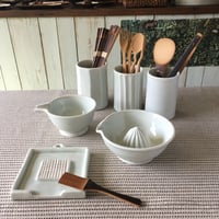 五十嵐元次　白磁　おろし器