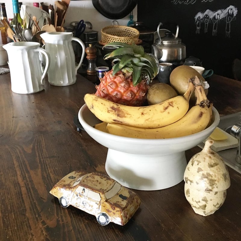 五十嵐元次 白磁 コンポート(大) | 黄色い鳥器店