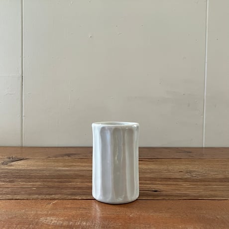 五十嵐元次　白磁　道具立て/筆筒