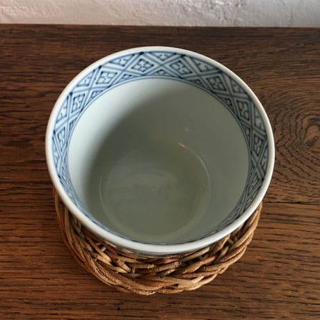 李荘窯　そば猪口　玉つなぎ