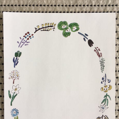 ちえちひろ　お花の便箋セット