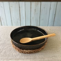 杉本寿樹　飴釉　しのぎ耐熱皿
