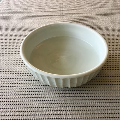五十嵐元次　白磁　ドラ鉢 大