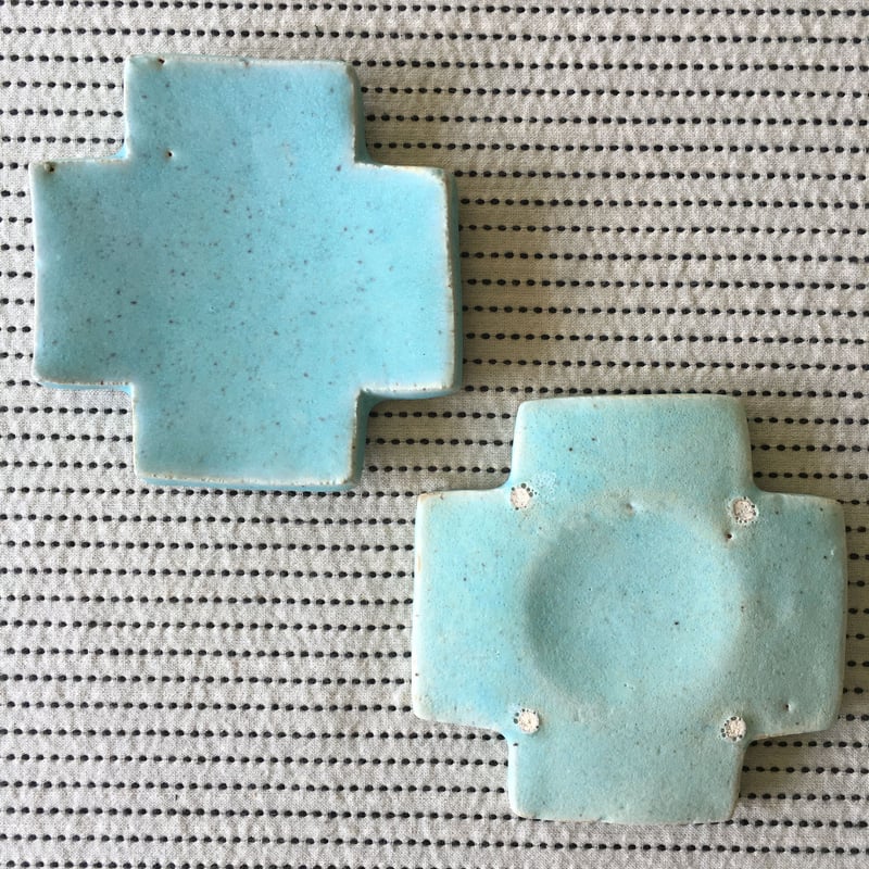 加藤恵津子 クロス皿(小) | 黄色い鳥器店