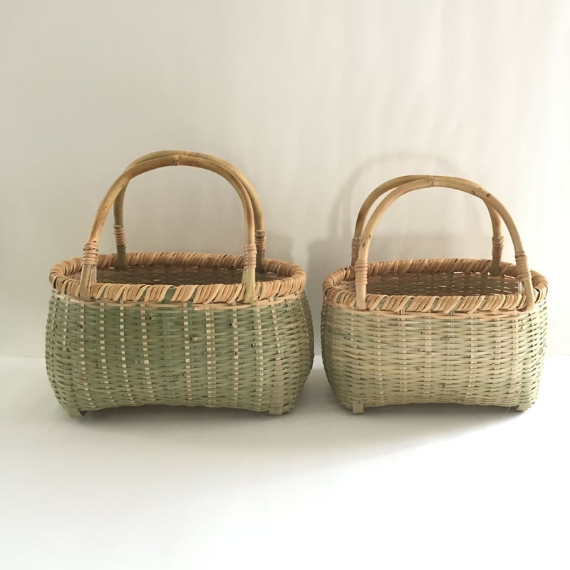 愛媛 真竹 縞々手提げ (小) 竹かご 愛媛 真竹 縞々手提げ (小) 竹かご