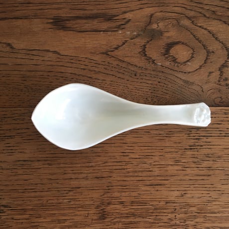 五十嵐元次　白磁　レンゲ(大)