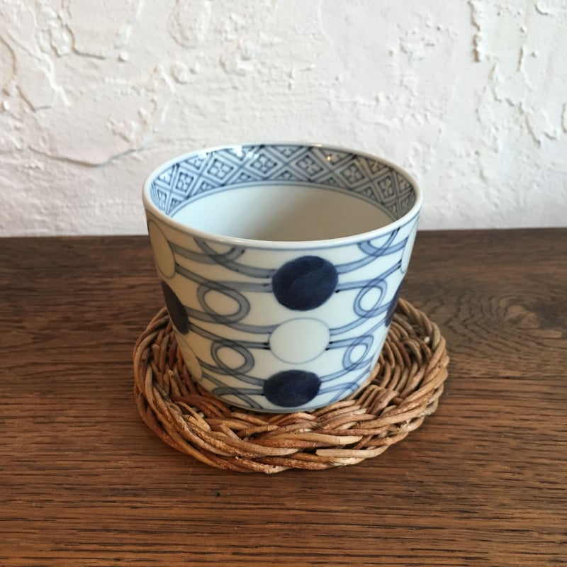 有田焼 李荘窯：染錦赤濃金彩唐草 蕎麦猪口☆ 染錦金彩・銀彩濃菊唐草面取そば千代口 - 有田焼窯元 そうた窯