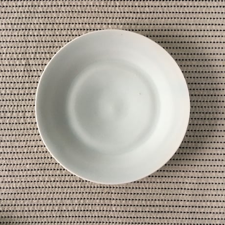 五十嵐元次　白磁　6寸皿