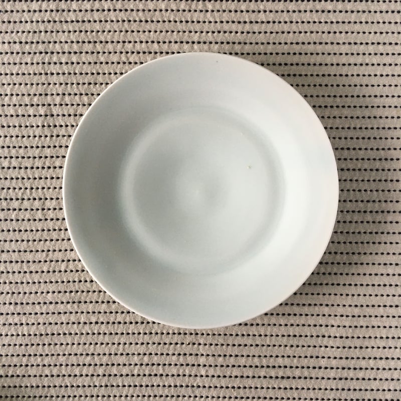 五十嵐元次 白磁 6寸皿 | 黄色い鳥器店
