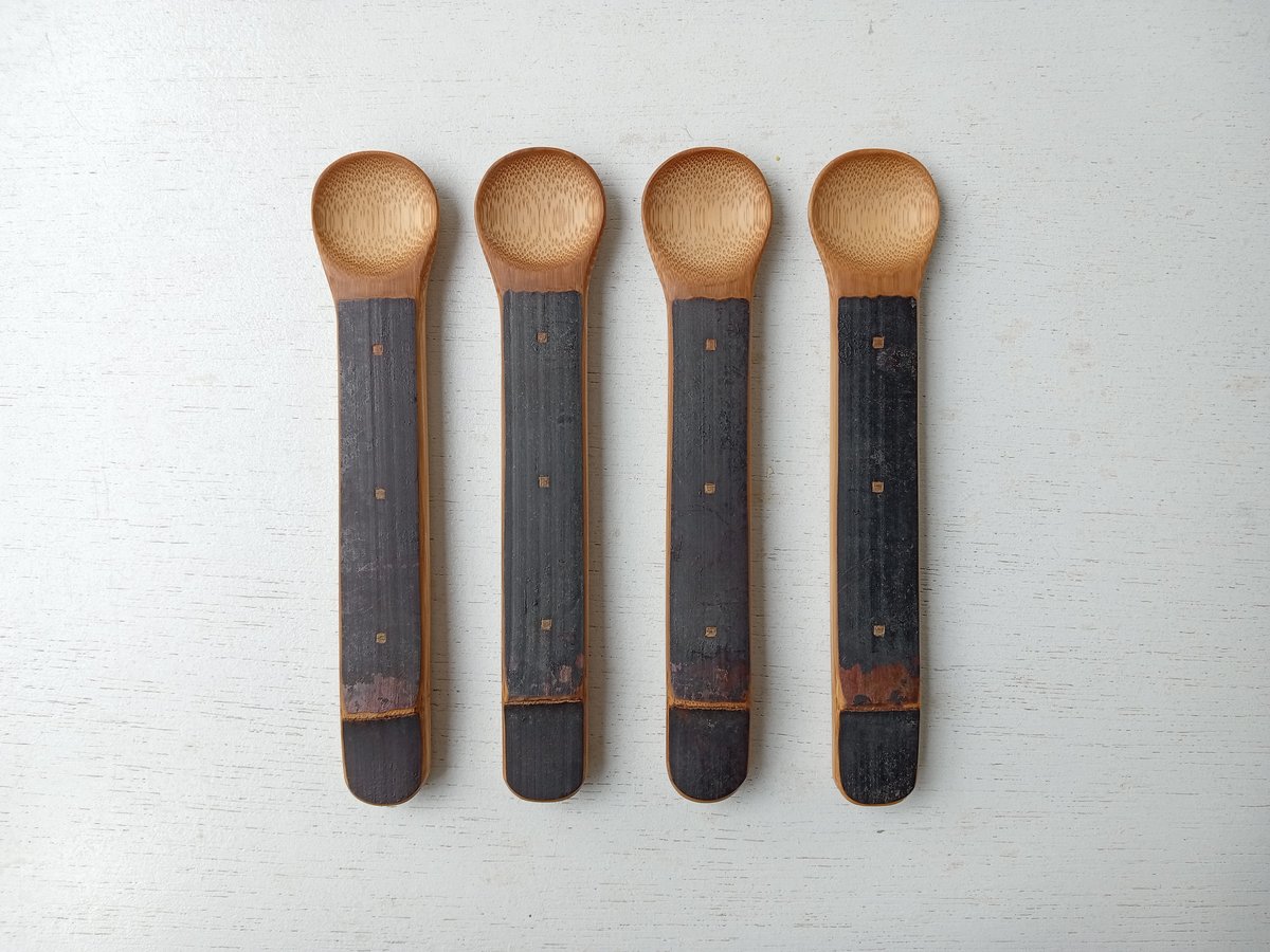 下本一歩 スス竹 こどもスプーン | 黄色い鳥器店