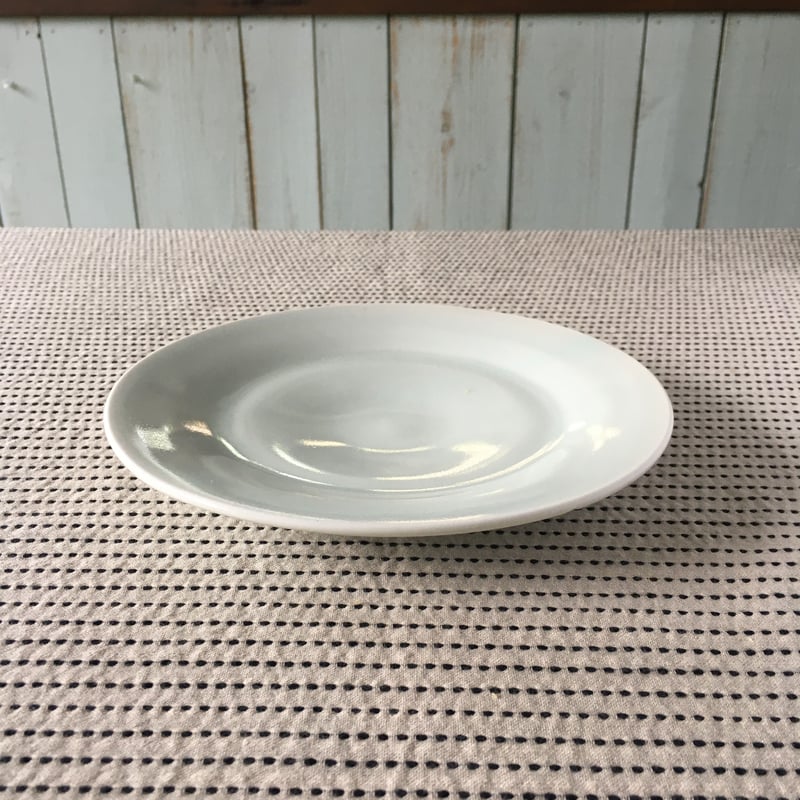 五十嵐元次 白磁 6寸皿 | 黄色い鳥器店